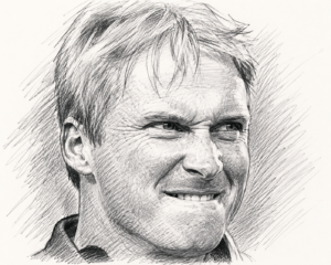 Sketch of Jon Gruden for Mikey Reacts to Reaction Videos showing an exaggerated sideline reaction face.