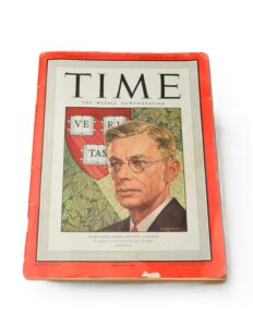 September 23, 1946 TIME magazine cover featuring Harvard president James Bryant Conant.